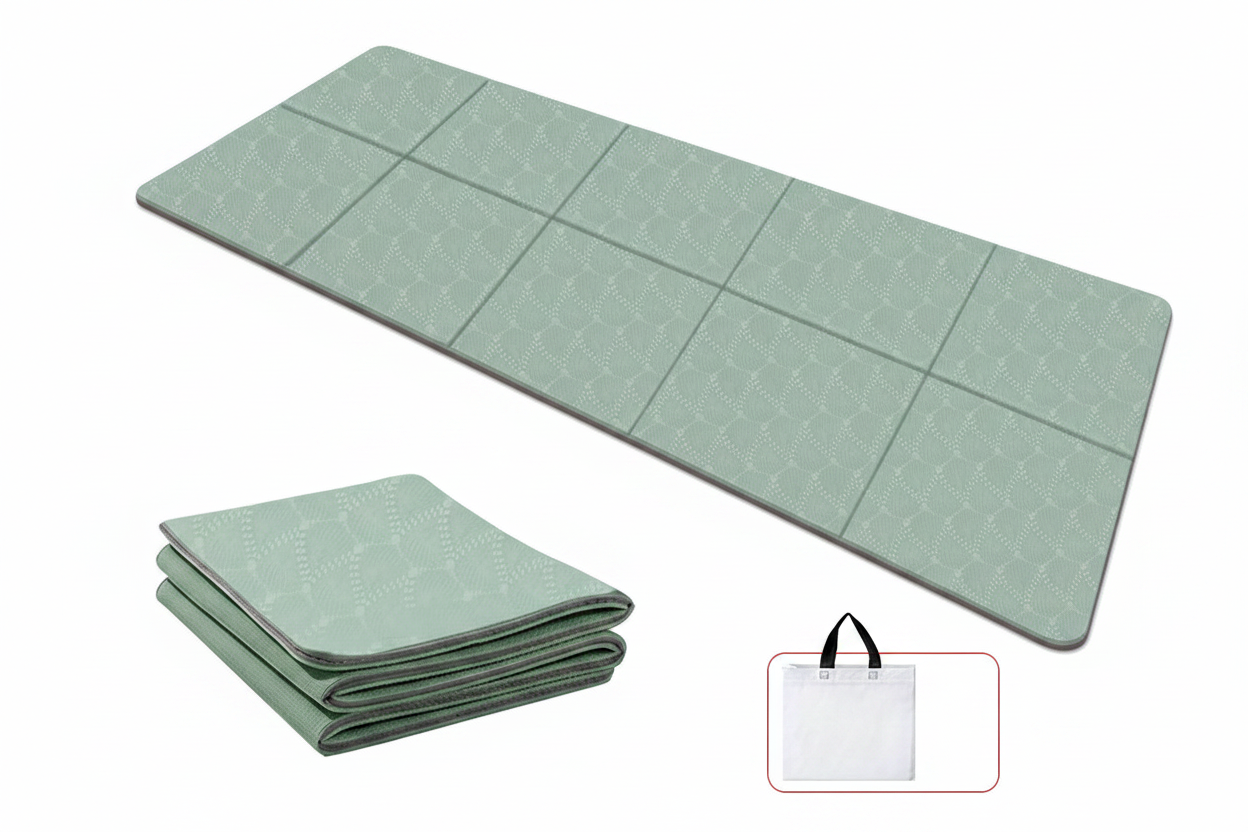 TPE Folding Yoga Mat for Napping and Relaxation